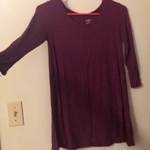 “So” brand purple tunic shirt